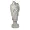 30" Ivory Angel with Arms Folded Outdoor Garden Statue